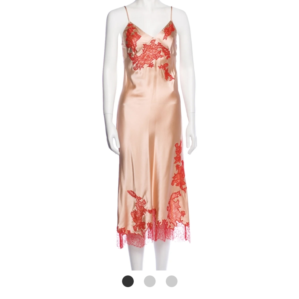 AGENT PROVOCATEUR Christie Silk Slip - Size 10 Medium - Picture 3 of 3